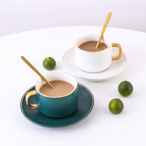 Fun Simple European Style Ceramic Mug Creative Luxury Retro Personality Coffee Cup Afternoon Tea Tea Set Decoration Gift