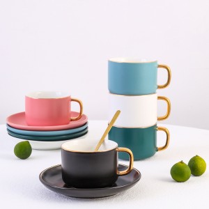 Fun Simple European Style Ceramic Mug Creative Luxury Retro Personality Coffee Cup Afternoon Tea Tea Set Decoration Gift