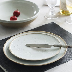Exclusive Sesame Glaze Ceramic Plate  Creative Bowl Hotel Restaurant dinner plate