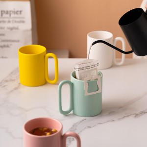 Nordic Creative Ceramic Mug With Oval Handle Unique Porcelain Mug For Coffee Tea Milk Water Kitchen Office Home Table Decor Gift