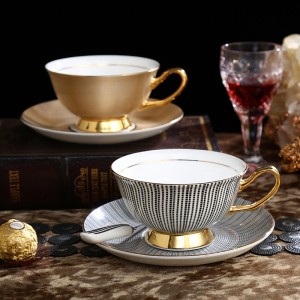 Coffee Cup Set Bone China Coffee ware Tea Cups Porcelain Cup