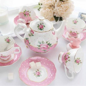 pastoral retro cup and saucer British afternoon teapot European style tea set ceramic coffee set