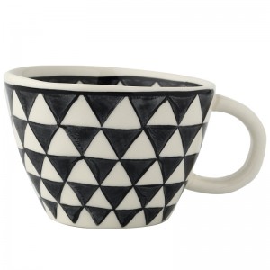 Creative Ceramic 300ml Coffee Cup Personality Kitchen Tableware Geometric Pattern Pottery Tea Cup Coffee Cup Travel Nordic Home