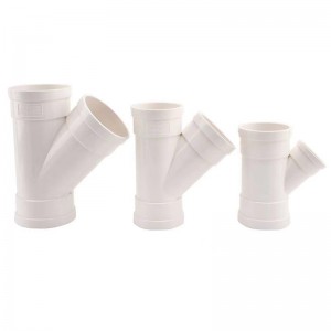 Manufacturer for Sewer And Drain Pvc Fittings - PVC-U Pipe Fitting 45 Degree Equal Y – Yingzhong