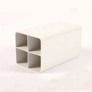 Environmental Friendly Electrical White PVC Four-Hole Grille Pipe