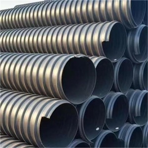 Factory Price Plastic Steel Belt Enhanced Spiral HDPE Corrugated Pipe