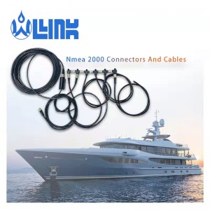 Cruise Ship Connector Nmea2000 Cable System Waterproof Connector M12 5-pin Terminal Resistance Connector Adapter