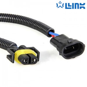 H11 male and female wire hanress, H11/H8/H9 lamp holder, adapter car headlight modification harness