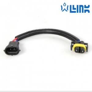 H11 male and female wire hanress, H11/H8/H9 lamp holder, adapter car headlight modification harness