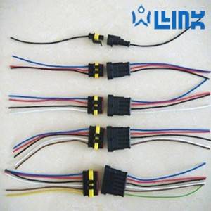 Waterproof wire harness for security/alarm