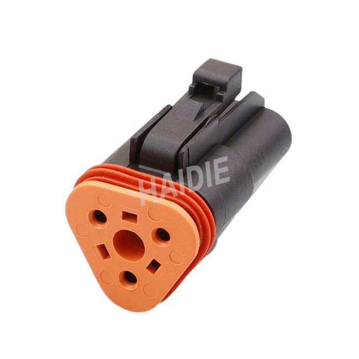 3 Pole Female Electrical Plug DT06-3S-E004 AT06-3S-BLK