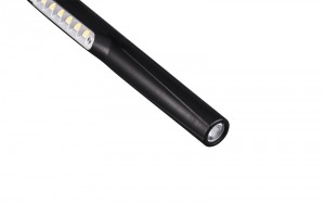6+1 SMD Cordless Pen Light Med Roterbar Clip