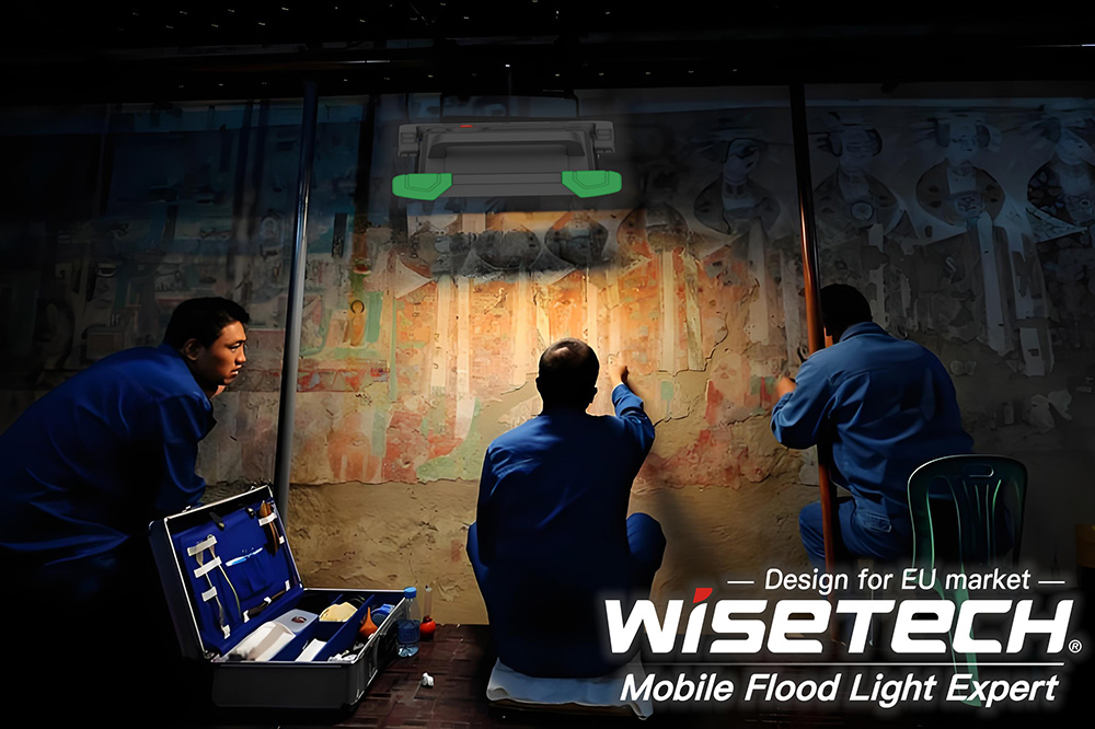 ورلڈ ہیریٹیج ڈے کے ساتھ WISETECH موبائل فلڈ لائٹس