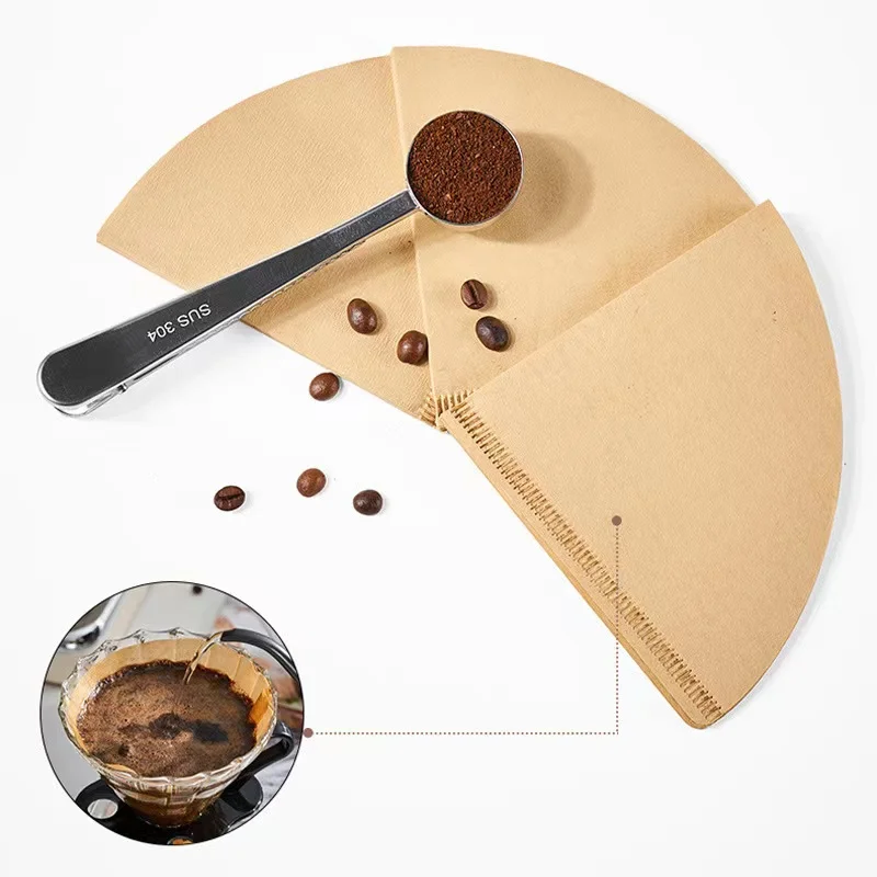 იდეალური საშუალება ხელით წვეთოვანი ყავის მოსადუღებლად: კონუსის ფორმის ყავის ფილტრის ქაღალდი