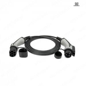 OEM Electric Car Type 2 Cable Supplier –  EV Cable (16A 1 phase 3.6KW) with 16ft/5m Type 1 Cable – Wissenergy Technology