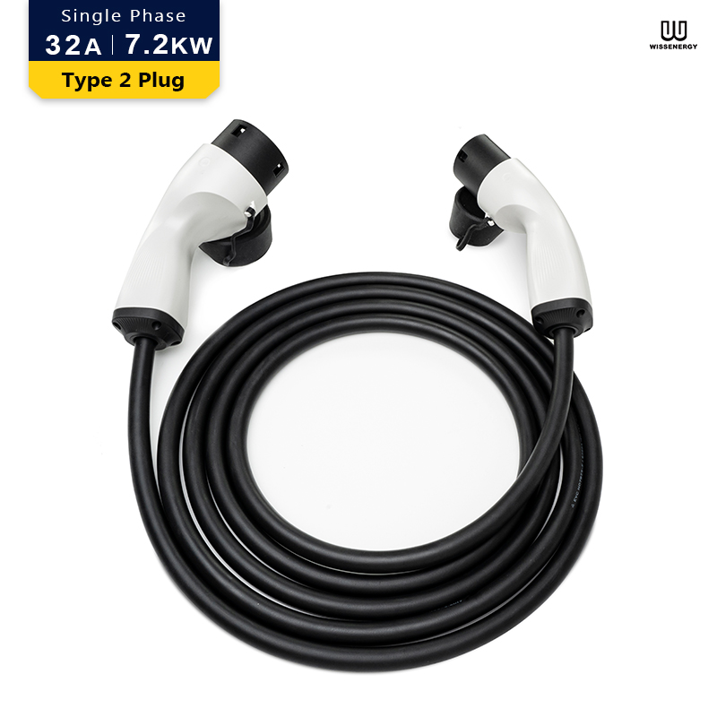 MS003 EV Cable/Charging Cable/Single-phase 32A/7.2KW/Type 2 to Type 2 Extension Cable Featured Image