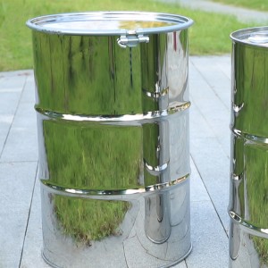 Open Stainless Steel Drum