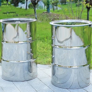 Open Stainless Steel Drum