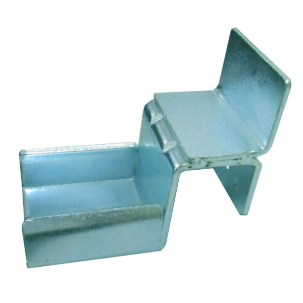 Galvanized steel roller track joint with retain edge flow racking accessory   – WJ-LEAN