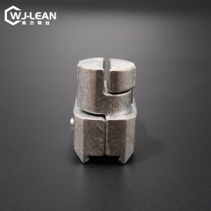 Reinforced T-shaped inner straight joint aluminum tube connector