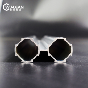 The third generation lean tube double connection aluminum pipe lean pipe aluminum alloy pipe