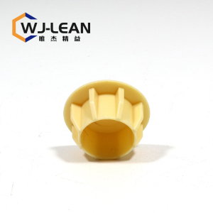 Easy assembly decorative and protective plastic cap lean tube accessory