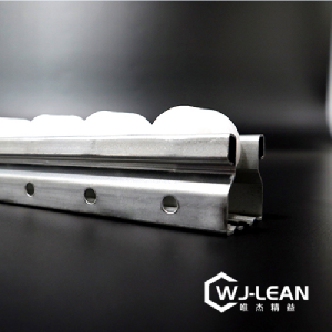 Cheapest Factory 28mm Diameter Lean Pipe Fittings - Type 40 flat wheel steel roller track flow racking component – WJ-LEAN