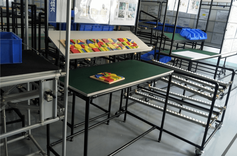 Lean tube products to be made into multiple racking depends on their flexibility