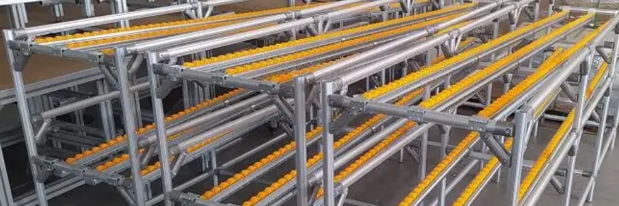 Application of aluminum roller track in factories