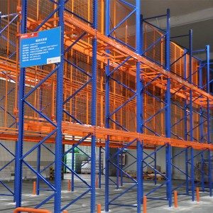 青とオレンジ色の中国の頑丈なスチール製選択パレット収納ラックシステム