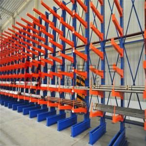 Sistema di rack cantilever a doppia faccia resistente in Cina per u magazzinu di tubi MDF