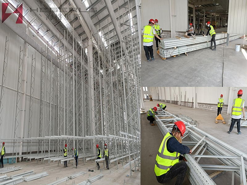 2022 Hercules hegerls helped in the project case of Jiangsu Yancheng customer ｜ the perfect completion of the platinum self discharge three-dimensional warehouse as/rs for large structural parts i...