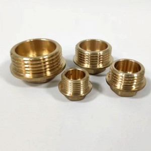 Best Selling Brass Fitting Connected Parts Male Thread Plug Bicone