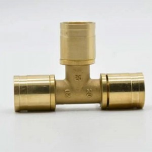 Trending Products Brass Tap Hose Fittings - OEM Brass Pex Fitting Cross Tee Male Thread Plumbing Material – 505 Metal