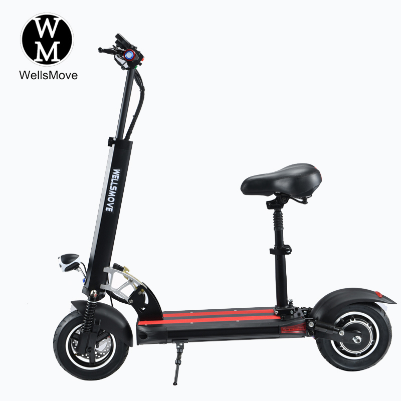 China wholesale Electric Balance Scooter Manufacturers –  10 inch electric scooter with seat – WellsMove detail pictures