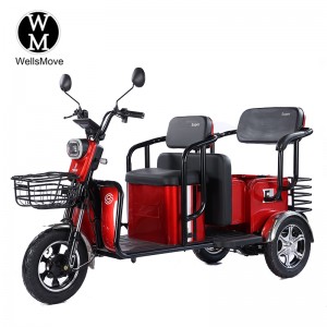 Scooter tricycle électrique robuste à 3 passagers