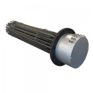 Industrial flange immersion heater