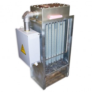 Electric air duct heater for industry