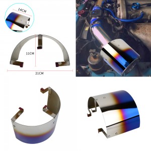 Car accessories Air Filter Cover Stainless Steel Burnt Blue Universal Air Intake Filter Cover