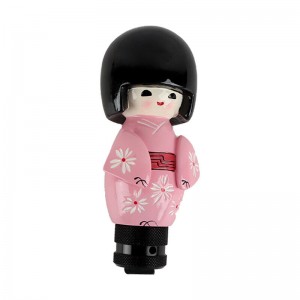 Cute Japanese Traditional Kokeshi Doll Car Universal Shift Knob