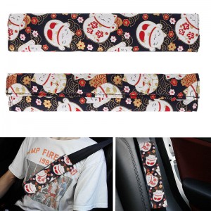 JDM Lucky Cat Soft Cotton Car Seat Belt Shoulder Pad