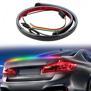 130 Cm Carbon Fiber LED Car Trunk Rear Brake Lights