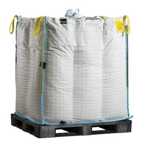 Type C FIBC bulk bags with conductive yarns earth bonding