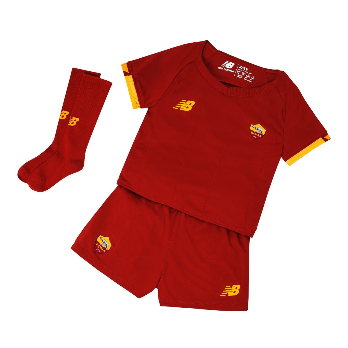 AS Roma Kid Soccer Jersey Whole Kit Home