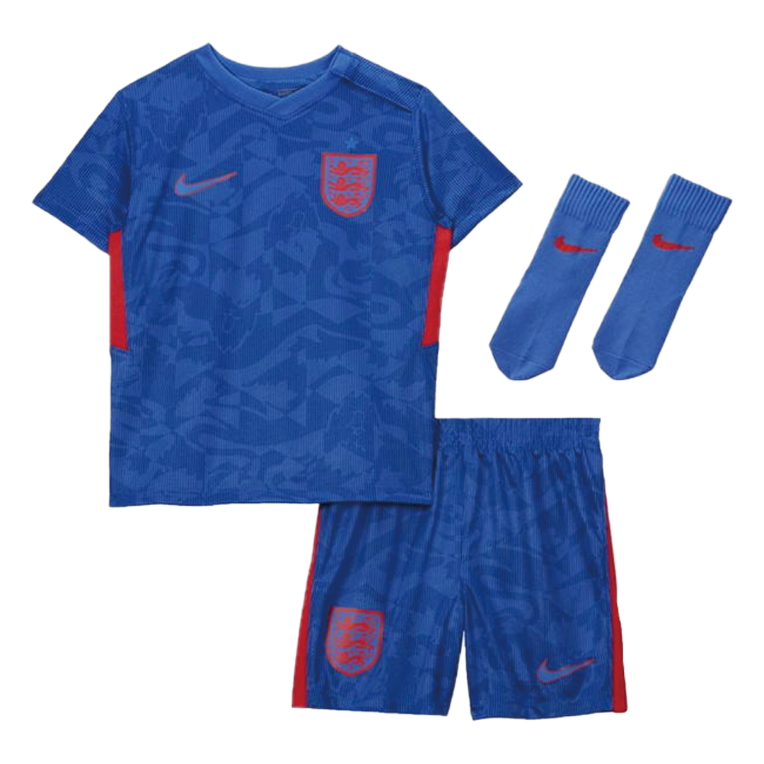 England Kid’s Soccer Jersey Away Whole Kit (Shirt+Short+Socks) 2021 Featured Image