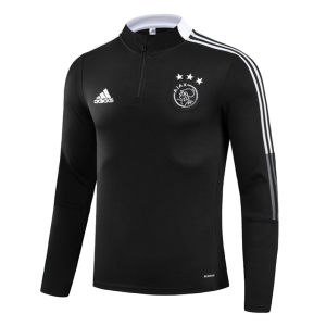 Ajax Zipper Sweatshirt Kit(Top+Pants) Black 2021/22