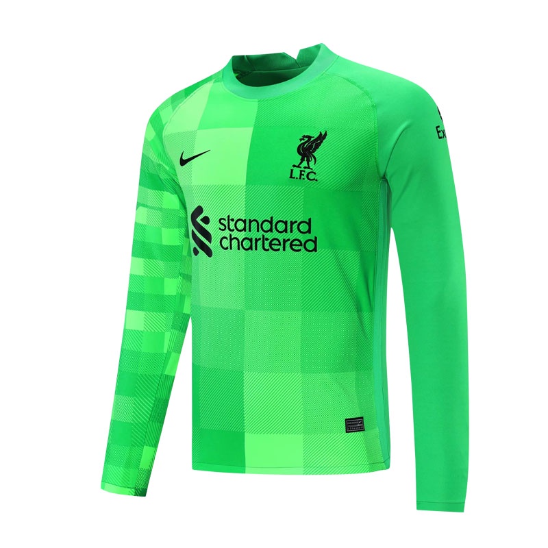 China Wholesale Manchester United Soccer Jersey Manufacturers Suppliers –  Liverpool Soccer Jersey Goalkeeper Long Sleeve Green Replica 2021/2022  – WoHoo