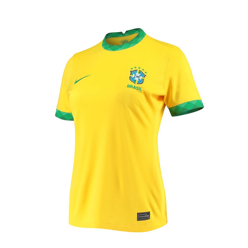 China Wholesale Brazil Soccer Team Jersey Manufacturers Suppliers –  Brazil Soccer Jersey Women Thai Home Replica 21/22  – WoHoo