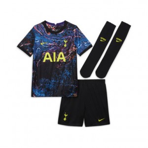 Tottenham Hotspur Kid Soccer Jersey Whole Kit(Jersey+Short+Socks) Away Replica 2021/22