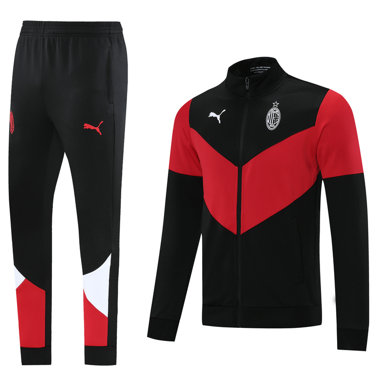 AC Milan Training Kit (Jacket+Pants) Black&Red 2021/22